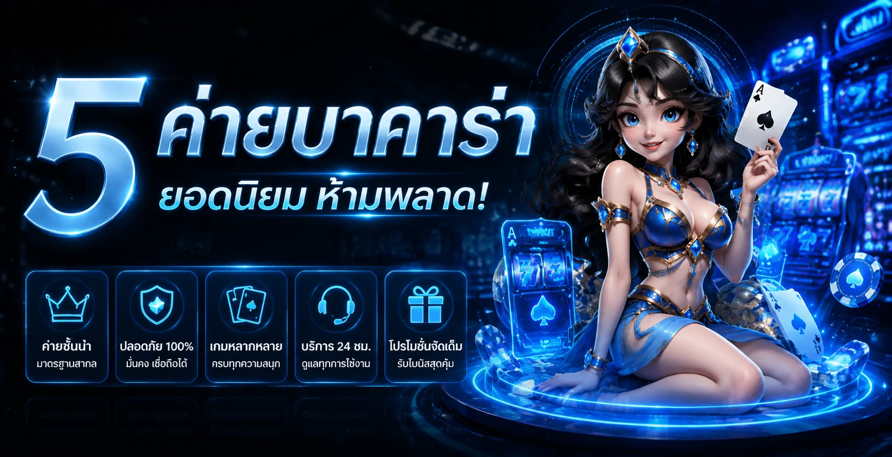 แบนเนอร์เกมคาสิโน TJ8989 พร้อมข้อมูลสิทธิประโยชน์
